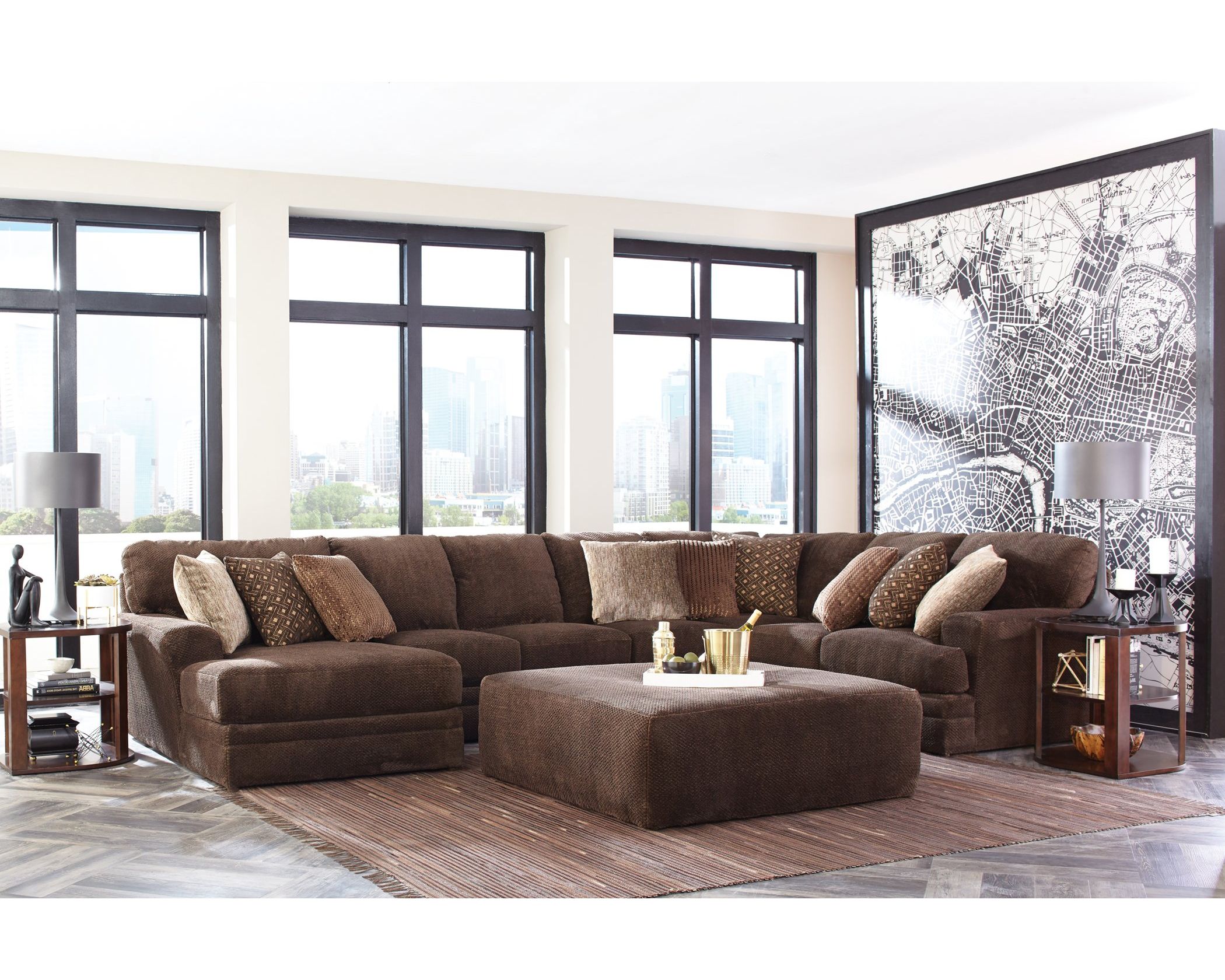 4376 Mammoth Chocolate Ottoman