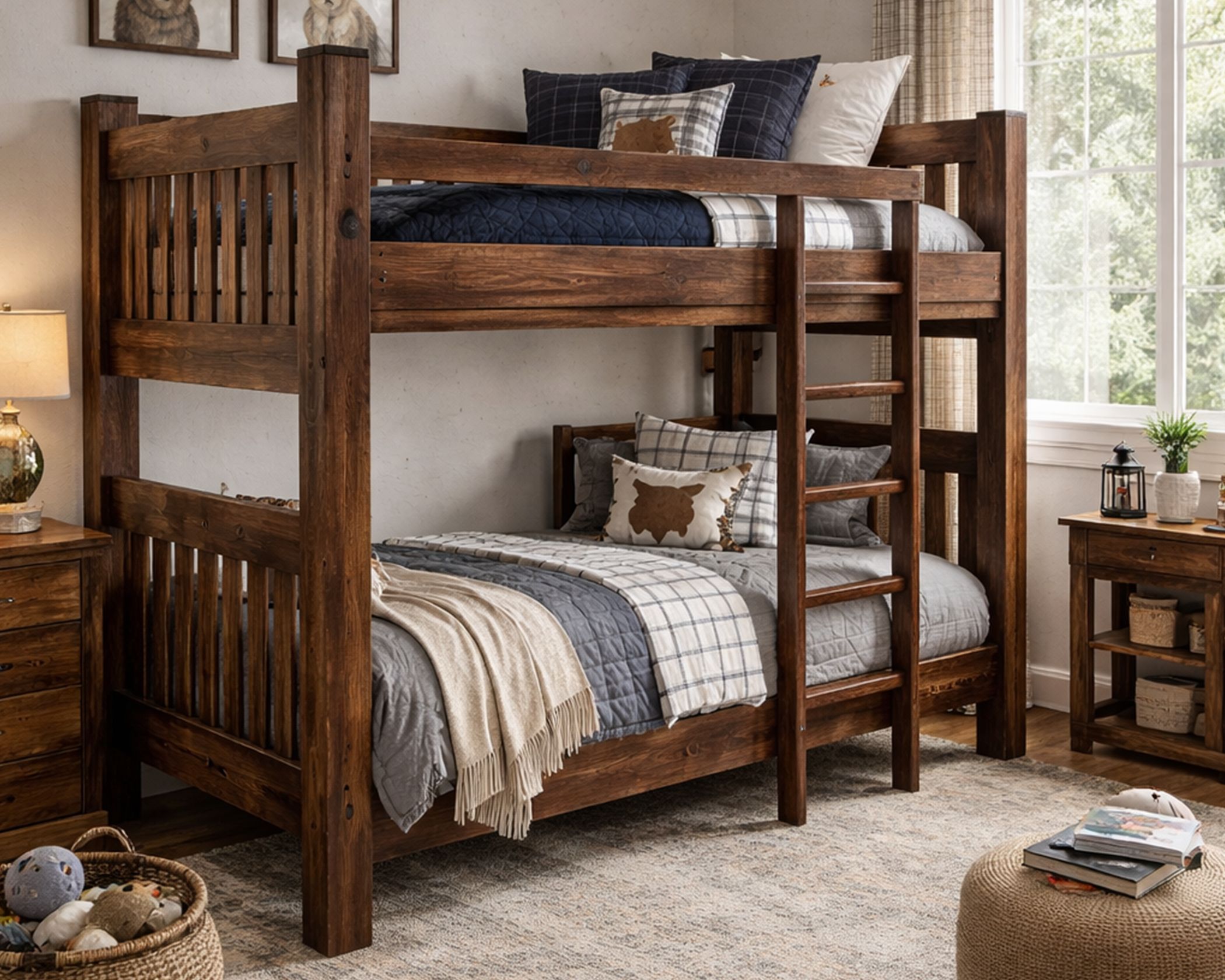 Bunk Bed Walnut T/T
